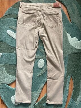 Levi's Shaping Skinny Button-Fly Jeans Pants Beige 31 Good Condition